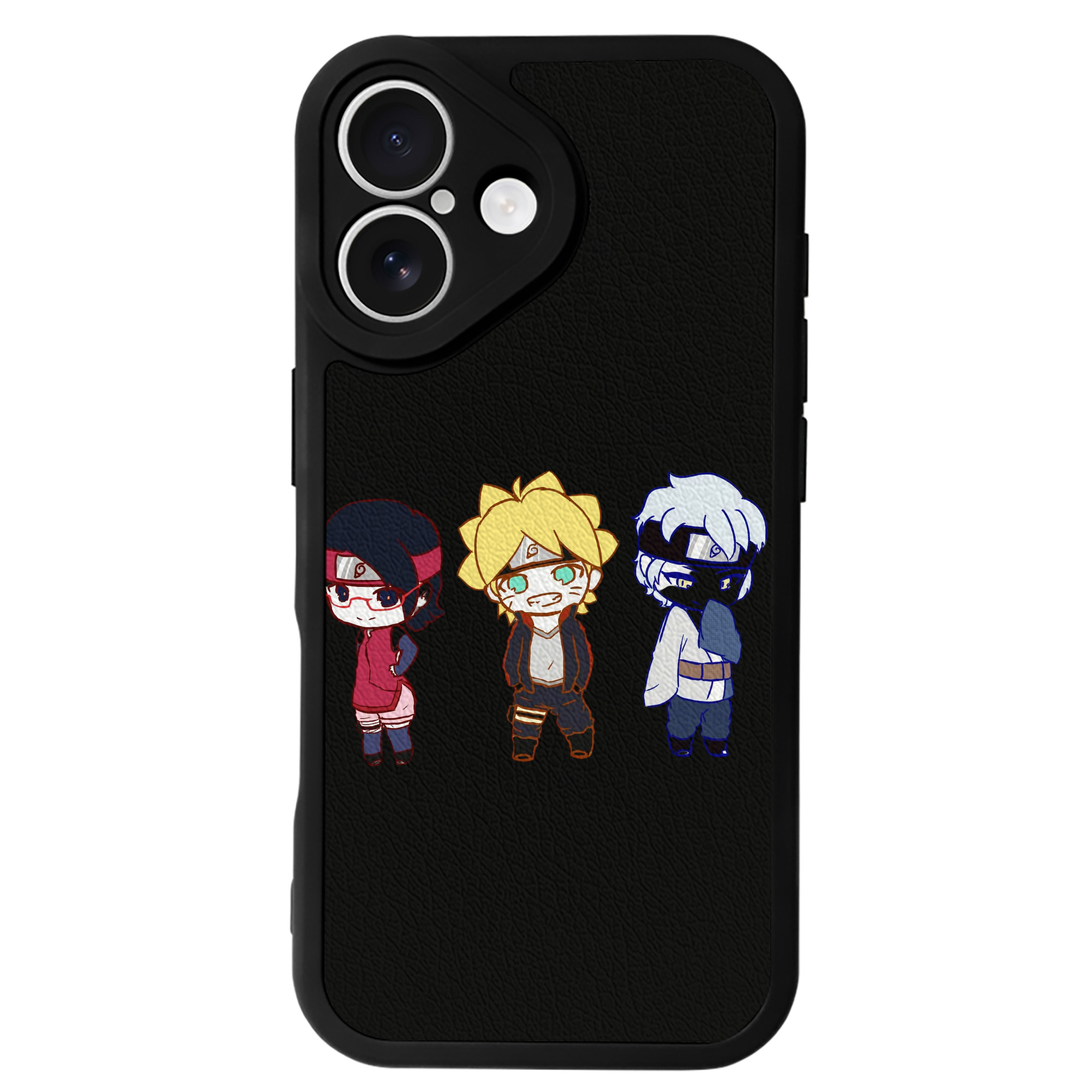 （画像用） NARUTO -ナルト- うずまき ボルト Uzumaki Boruto 【iPhone 16シリーズ対応】シリコンスマホケース（レザー調） 材質：シリコン